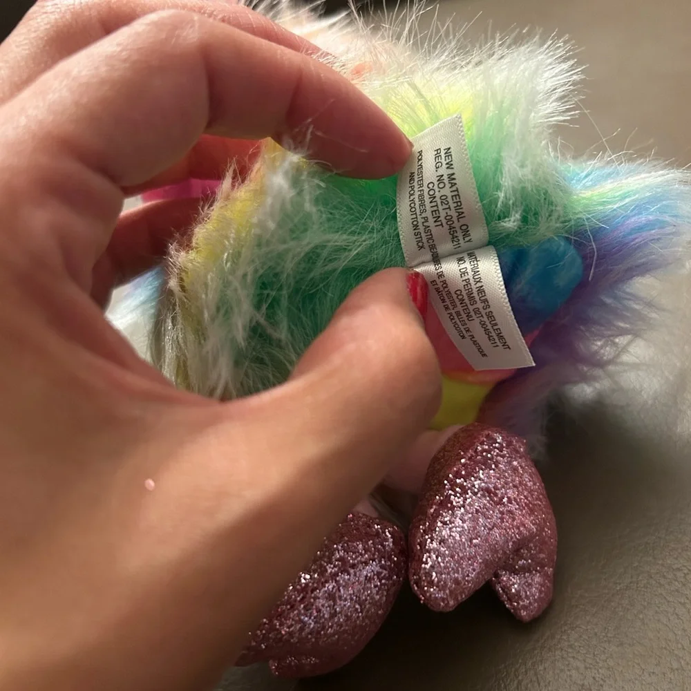 BEANIE BOOS ASHA THE COLORFUL OSTRICH 8 INCH PLUSH